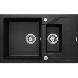 Deante Zqn 2513 Granitspüle Mit 1.5 Becken Und Abtropffläche - White - One Size