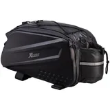 Xcase 2in1-Fahrrad-Gepäckträgertasche 10 l schwarz