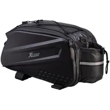 Xcase 2in1-Fahrrad-Gepäckträgertasche 10 l schwarz