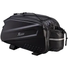 Xcase 2in1-Fahrrad-Gepäckträgertasche 10 l schwarz
