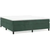 vidaXL Boxspringbettgestell 200 x 200 cm Dunkelgrün