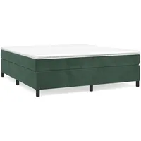 vidaXL Boxspringbettgestell 200 x 200 cm Dunkelgrün