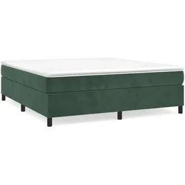 vidaXL Boxspringbettgestell 200 x 200 cm Dunkelgrün