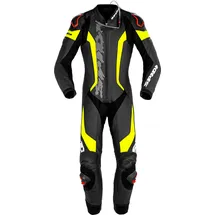 Spidi Laser Pro, Lederkombi 1tlg. perforiert - Schwarz/Neon-Gelb - 46