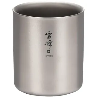 Snow Peak Ti-Double H200 Stacking Mug TW-124 [Japan Import]