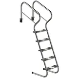 Ideal Edelstahl Modell 53 Treppenleiter Edelstahl 156,2 cm