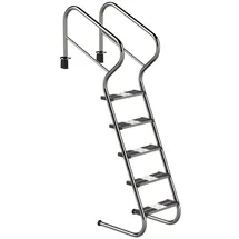 Ideal Edelstahl Modell 53 Treppenleiter Edelstahl 156,2 cm