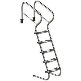 Ideal Edelstahl Modell 53 Treppenleiter Edelstahl 156,2 cm