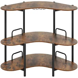 Costway Bartisch 120 x 66 x 102 cm Braun