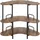 Costway Bartisch 120 x 66 x 102 cm Braun