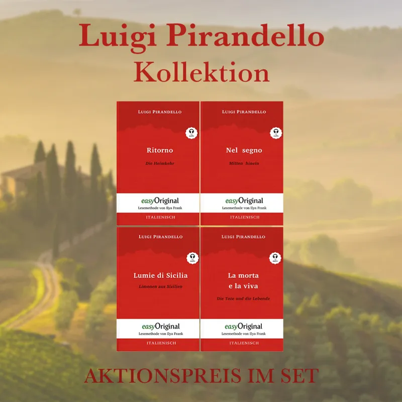 Luigi Pirandello Kollektion (Mit Kostenlosem Audio-Download-Link), 4 Teile - Luigi Pirandello, Gebunden