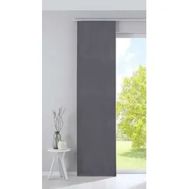 Gardinenbox Schiebegardine (1 St), Klettband, blickdicht, Verdunkelung »Milano« Samt blickdicht Blackout Paneelwagen 203571 grau
