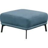 Schöner Wohnen Hocker Pearl Polyester 80 x 45 x 80 cm Blau/Grau