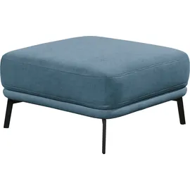 Schöner Wohnen Hocker Pearl Polyester 80 x 45 x 80 cm Blau/Grau