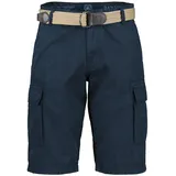 Lerros Bermudas LERROS "LERROS Cargobermuda inklusive Gürtel", Herren, Gr. 36, Normalgrößen, blau (classic navy), 100% Baumwolle, Hosen
