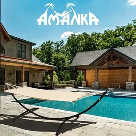 AMANKA Bis 100kg: Outdoor Stabhängematte 1 Person - 190x80cm Hängematte Garten & Balkon