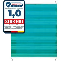 Floordirekt Plissee Faltrollo Magic 120 x 200 cm Petrol