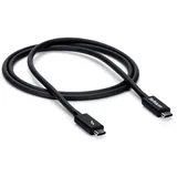 Startech StarTech.com 1m Passives Thunderbolt 3 Kabel, 20Gbps, 100W PD, 4K Video, Thunderbolt Kabel, Kompatibel mit USB4/DP Alt Mode, Thunderbolt 4, USB 3.2/Typ-C (TBLT3MM1M)