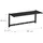 Relaxdays Wandgarderobe mit Ablage Schwarz