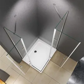 Buylando Sofia Eck-Duschkabine 80 x 195 cm Klarglas