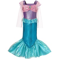 Lito Angels Prinzessin Meerjungfrau Arielle Kostüm Kleid Verkleidung für Kinder Mädchen Größe 5-6 Jahre 116 (Tag-Nummer 120)