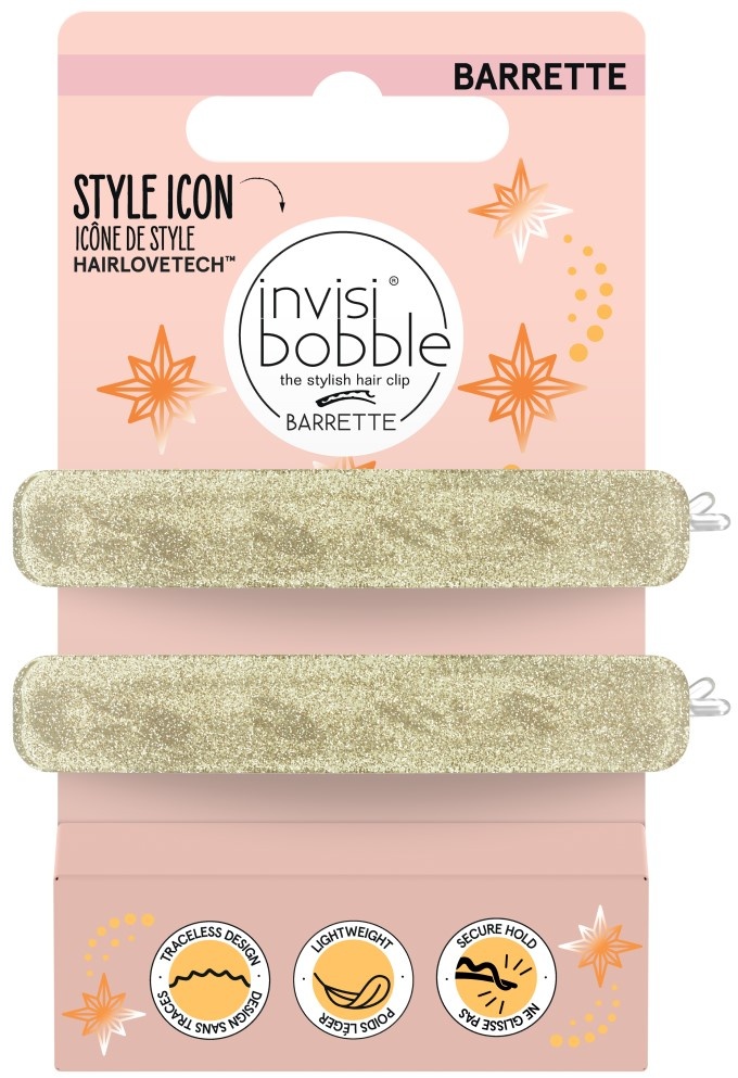 invisibobble BARRETTE Time to Shine Glitterally 2 Stk.