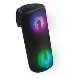 Hama Tragbarer Bluetooth-Lautsprecher 24W (wasserdicht, 10 Licht-Modi, TWS) Bluetooth-Lautsprecher (Bluetooth, 24 W) schwarz