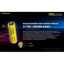 Nitecore P20iX LED-Taschenlampe, 4000 Lumen, wasserdicht, 141,5 mm