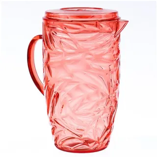 MARELIDA Kanne mit Deckel Karaffe Krug 2,6l in orange