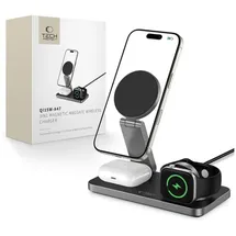 TECH-PROTECT QI15W-A47 MagSafe 3in1 Induktives Ladegerät Schwarz