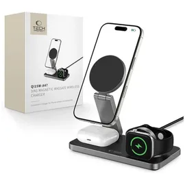 TECH-PROTECT QI15W-A47 MagSafe 3in1 Induktives Ladegerät Schwarz