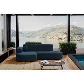 kaiser möbel Ecksofa Garten Couch,Sofa L-Form Designer Modena Studio Patio Stoff Artikel, Bequem, praktisch, kann im Garten verwendet werden blau