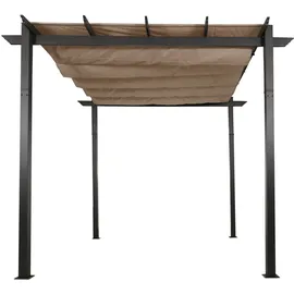 Mendler Aluminium Pergola HWC-N93 3 x 2,5 m Beige