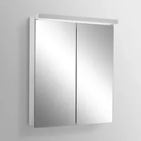 Schneider BORDO Spiegelschrank, 2 Türen, 188.063.02.50, ALU1 60/2/TW/L
