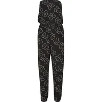 URBAN CLASSICS Viscose Overall Black Flower XS