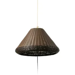 SAIGON OUT Tragbare Lampe und Aufhängung grau/braun W70 Lochsockel