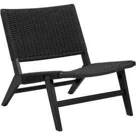 VCM Sessel Carson 64 x 79 cm Schwarz