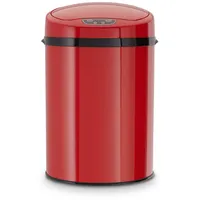 Badabfalleimer 9L mit Sensor-INOX RED
