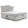 Fun Möbel Boxspringbett Elektrisch Bett FAUSTO 200x200cm in Stoff Wind Grau - Grau