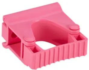 Vikan Griffbandmodul, Hygienische Wandhalterung für ein Gerät, Farbe: Pink