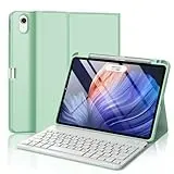 WINCHKING Hülle mit Tastatur für iPad Air 11 Zoll (M4/M3/M2) 2026/2025/2024, Bluetooth Tastatur Hülle für iPad Air 5/4 gen und Pro 11 4/3/2/1 Gen, Abnehmbarer Mit Qwertz Layout (Grünes Gras)