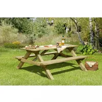 Gartenpirat Gartentisch Picknicktisch aus Holz Tegernsee Festzeltgarnitur Gartentisch massiv