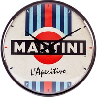 Nostalgic-Art Nostalgic Art Martini Wand Quartz clock Kreis Mehrfarbig