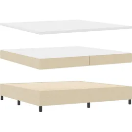 vidaXL Boxspringbett 200 x 200 cm Weiß
