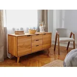 Sideboard mit 3 Schubkästen 134x65cm Buche geölt Kernbuche massiv NEU OVP!!!