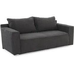 Schlafsofa Ron Cord Grau