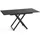WFL GROUP Axen Schwarz Marmor 120-160 x 80 x 38-75 cm