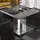 GGM Möbel Bistro Loungetisch 70 x 70 x 41 cm Wenge/Edelstahl