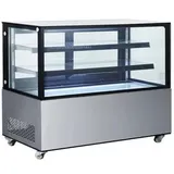 ARKTIC Kühlvitrine 233375, silber, 510 Liter, 2 Regalböden, doppelt verglast