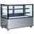 ARKTIC Kühlvitrine 233375, silber, 510 Liter, 2 Regalböden, doppelt verglast